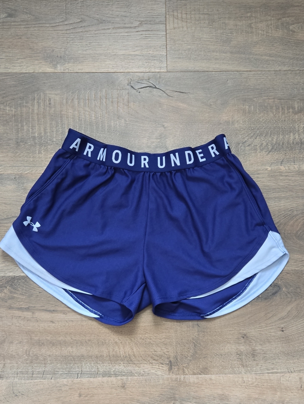 Under Armour Fly Shorts Blue With Pockets Medium